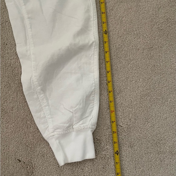 NWOT Gap White Linen Joggers - Picture 6 of 8